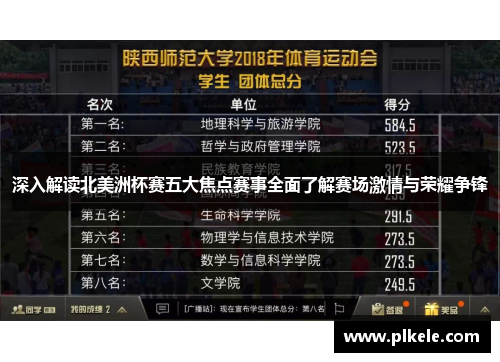 深入解读北美洲杯赛五大焦点赛事全面了解赛场激情与荣耀争锋